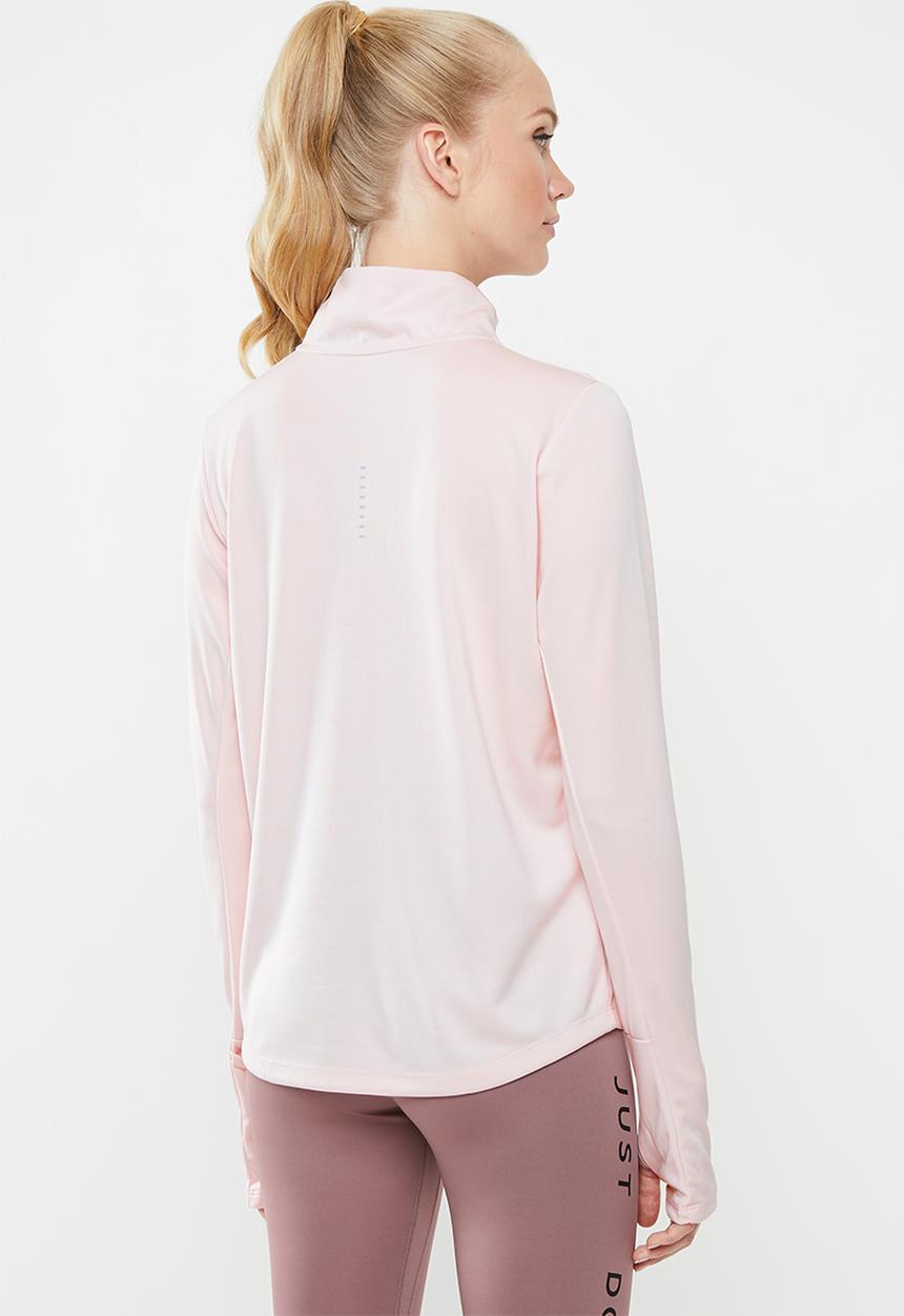 Nike - Nike swoosh midlayer running top - pink