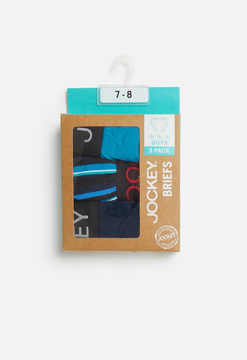 Jockey - 3 Pack fancy boys jockey brief - multi
