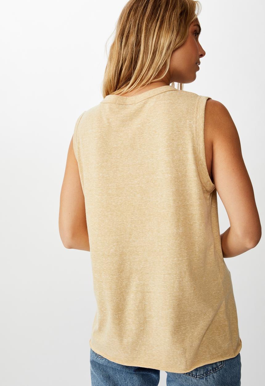 Cotton On - The heritage muscle tank top - beige 
