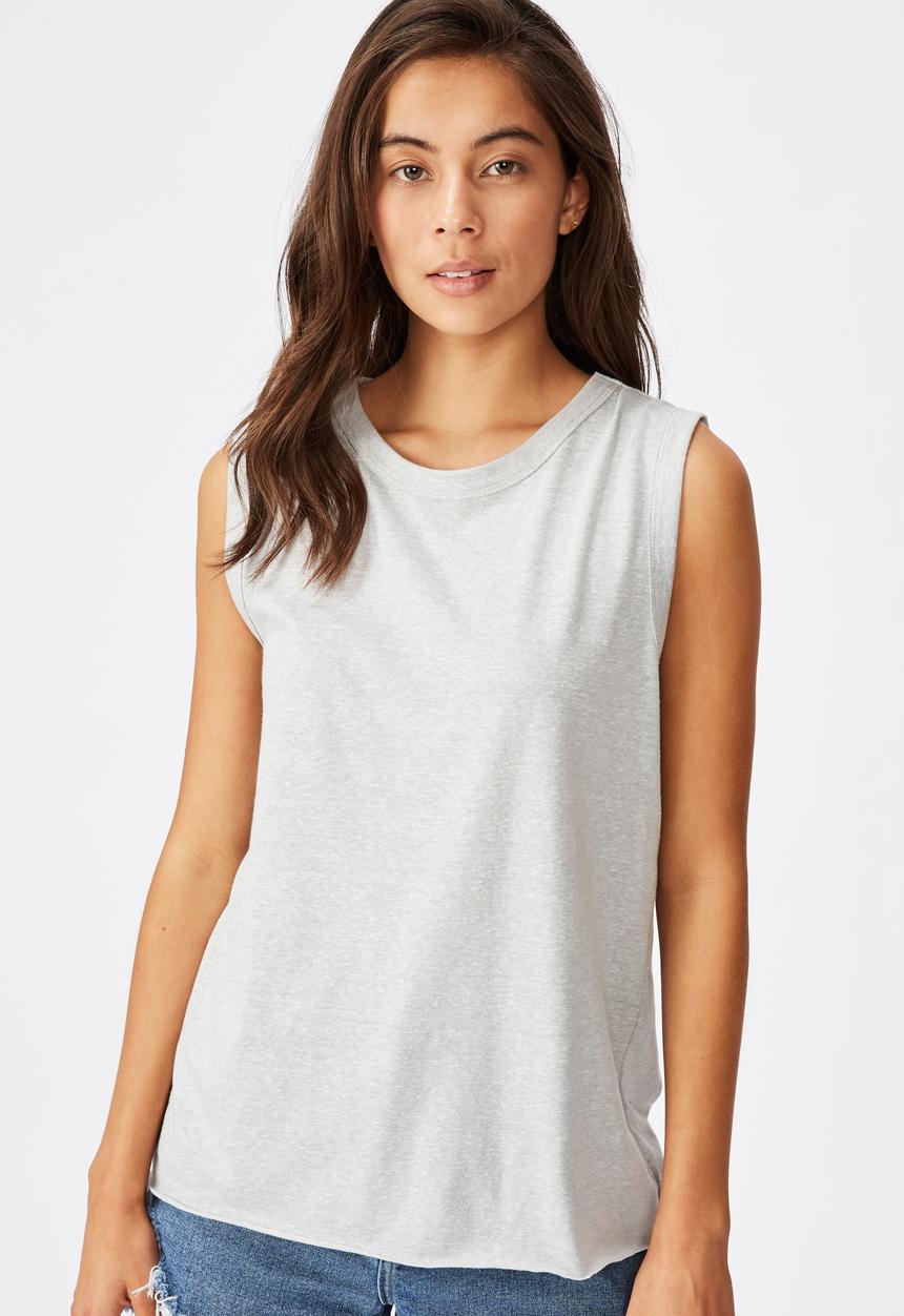 Cotton On - The heritage muscle tank top - grey