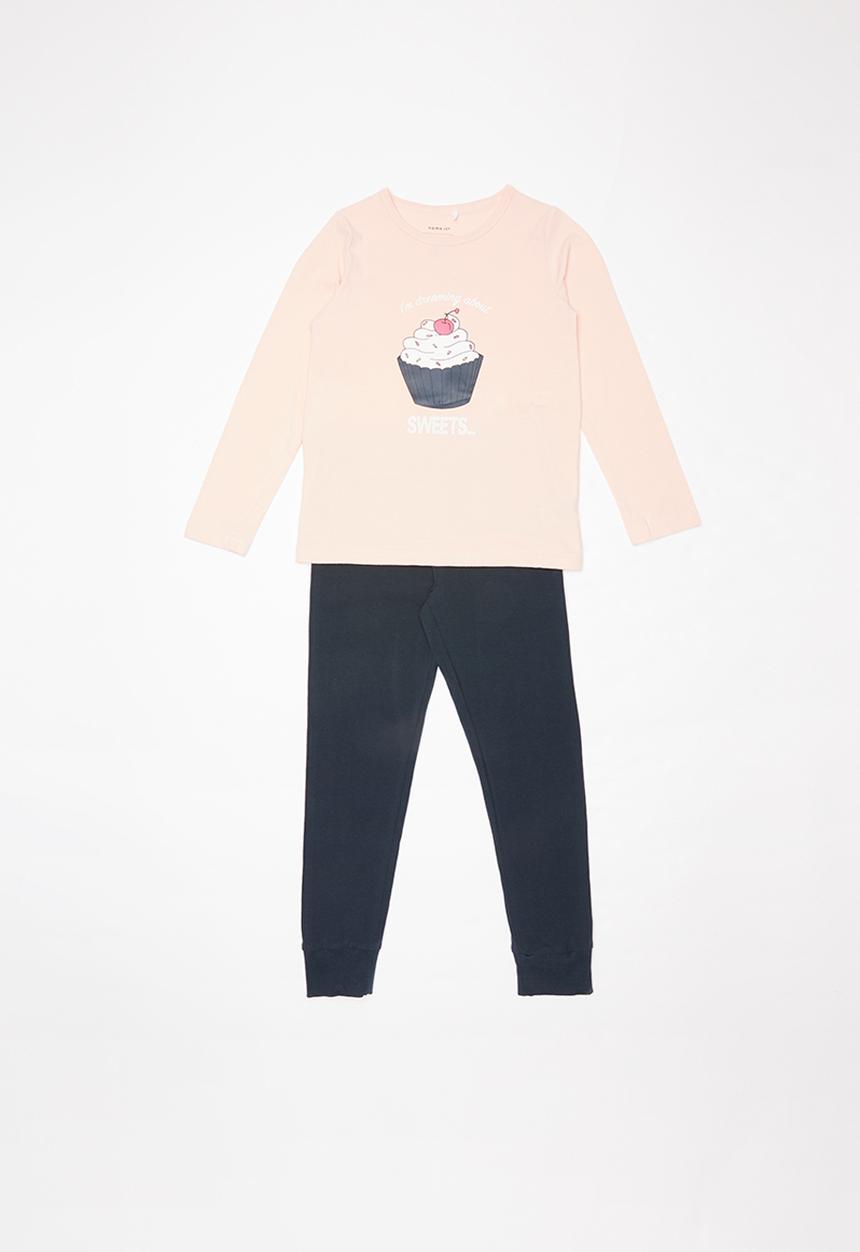 Name It - Cupcake pyjama - pink & navy 