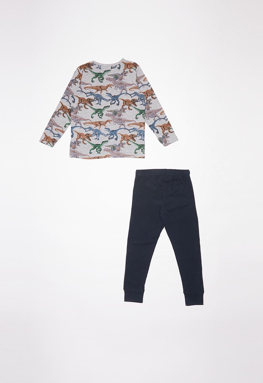 Name It - Dino pyjama - grey & navy 