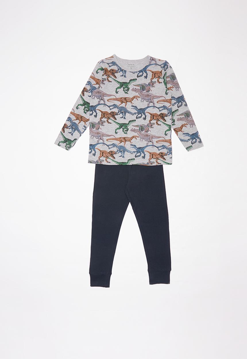 Name It - Dino pyjama - grey & navy 