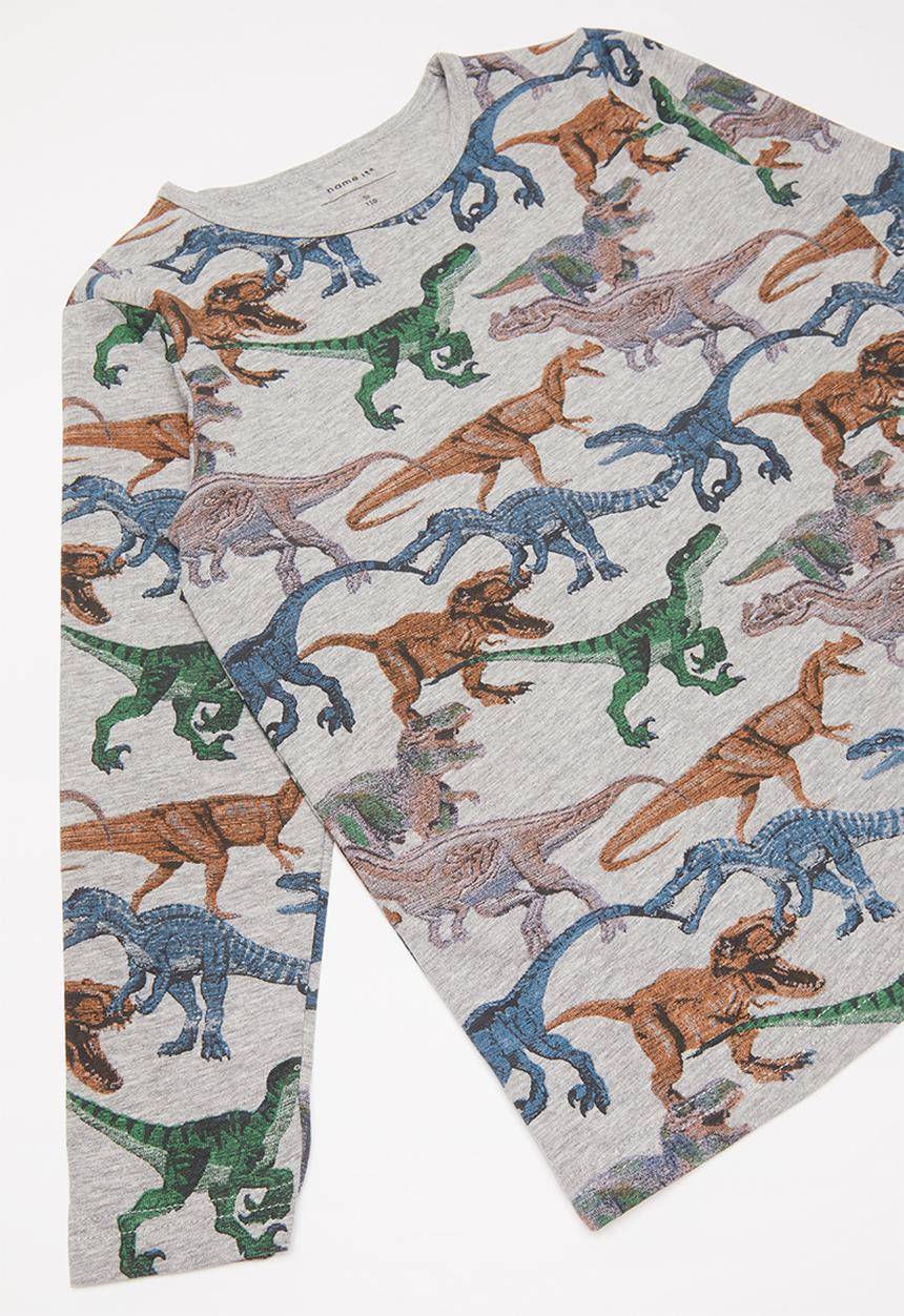 Name It - Dino pyjama - grey & navy 
