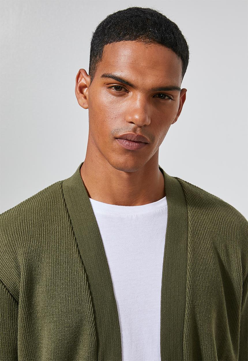 Superbalist - Lightweight buttonless cardi - khaki