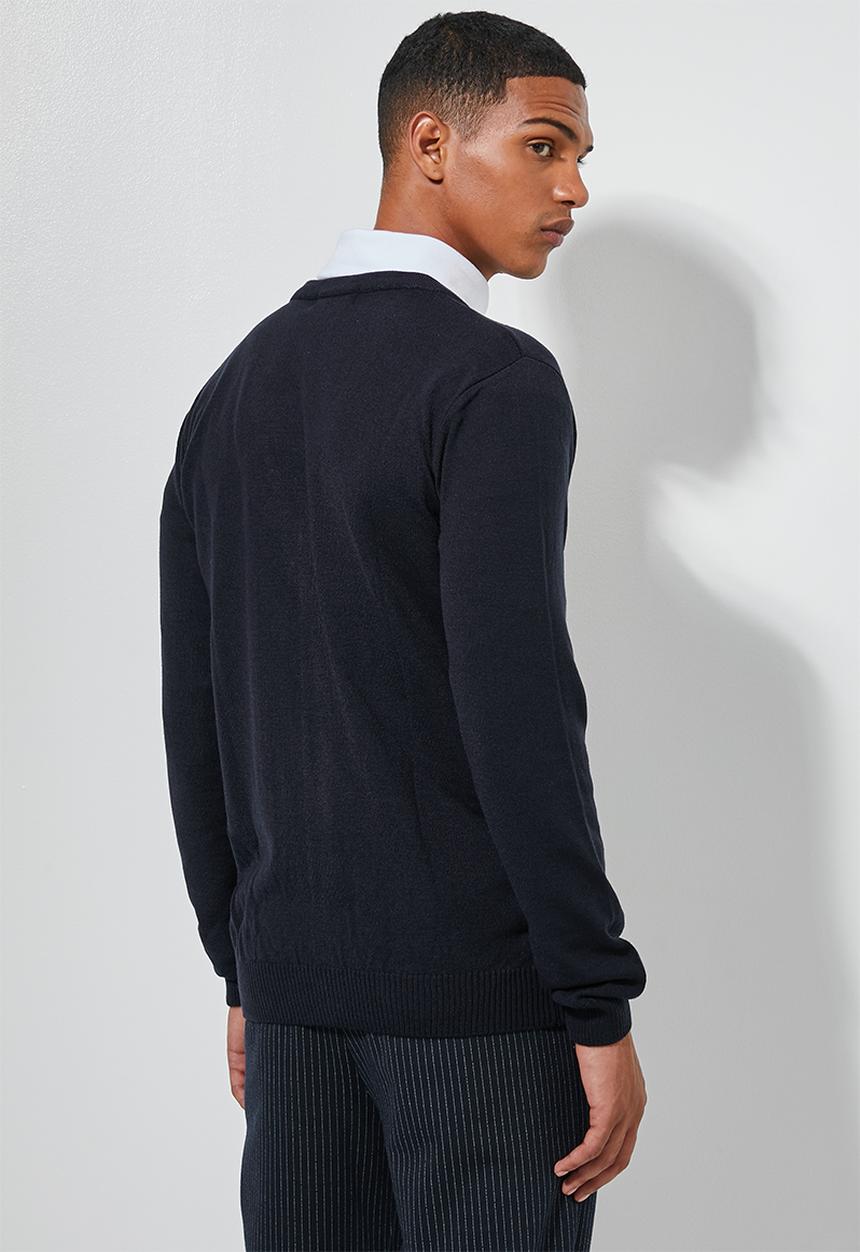 Superbalist - Lightweight button through cardi - navy