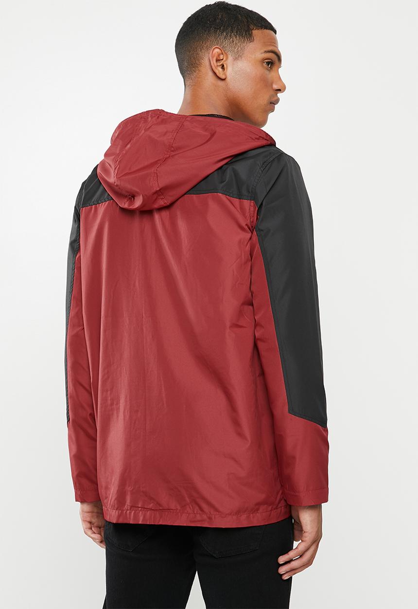 Brave Soul - Ramsberg bomber jacket - red & black 