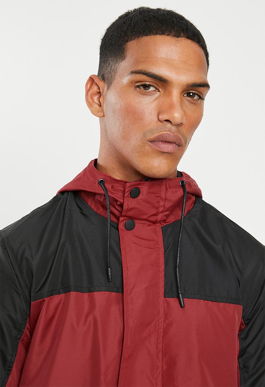 Brave Soul - Ramsberg bomber jacket - red & black 