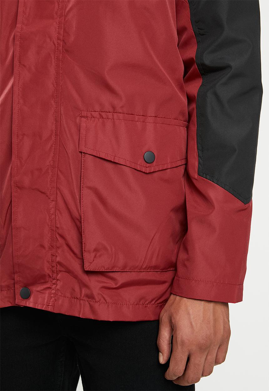 Brave Soul - Ramsberg bomber jacket - red & black 