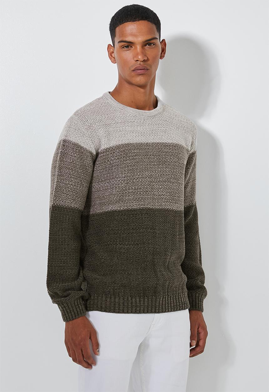 Superbalist - Block chunky crew neck knit - multi
