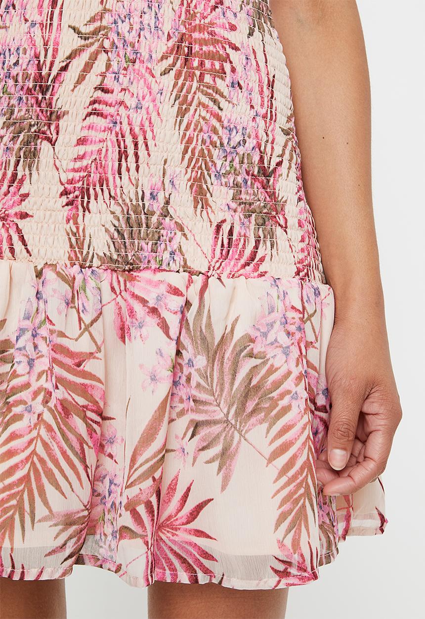 Cotton On - Woven pia shirred mini dress - pink