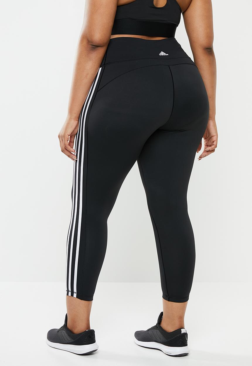 adidas Performance - 3 Stripe 7/8 tights - black