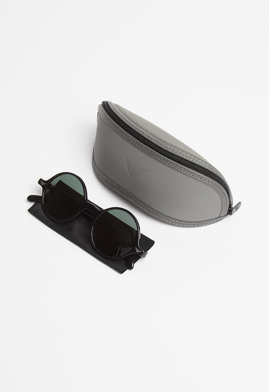 Emporio Armani - Round sunglasses - black