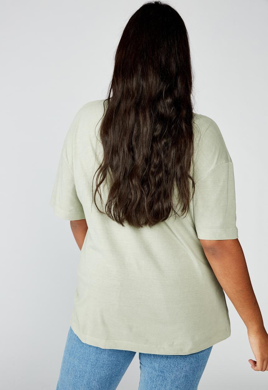 Cotton On - Curve oversized graphic tee grand canyon - khaki