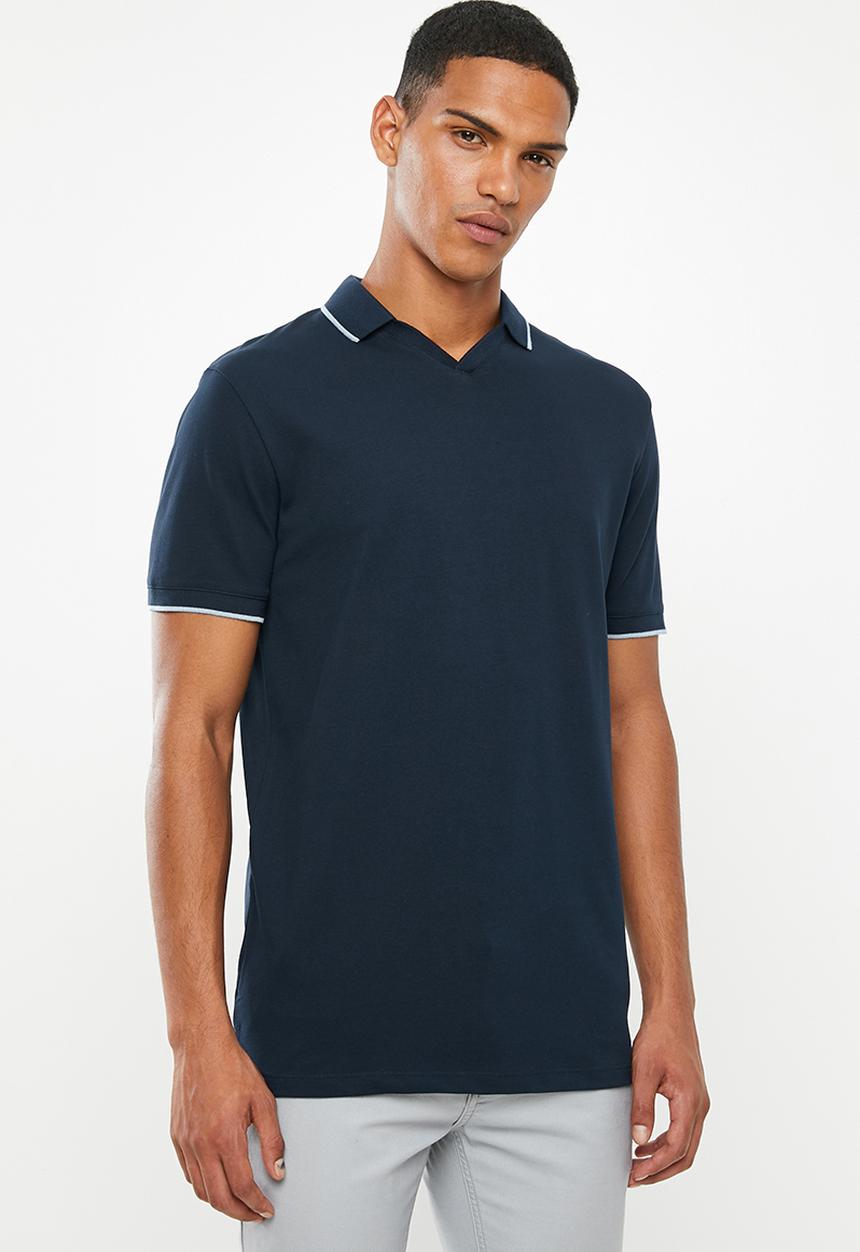 Selected Homme - King short sleeve polo - blue