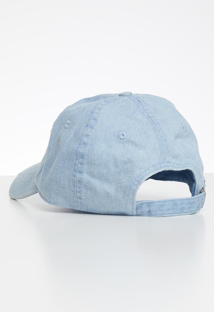 GUESS - Guess denim triangle cap - blue