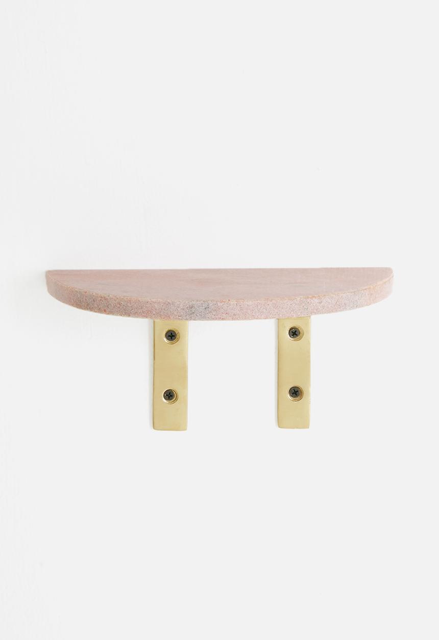 Sixth Floor - Davi marble shelf - pink