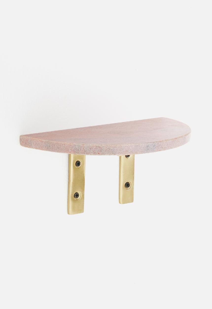 Sixth Floor - Davi marble shelf - pink