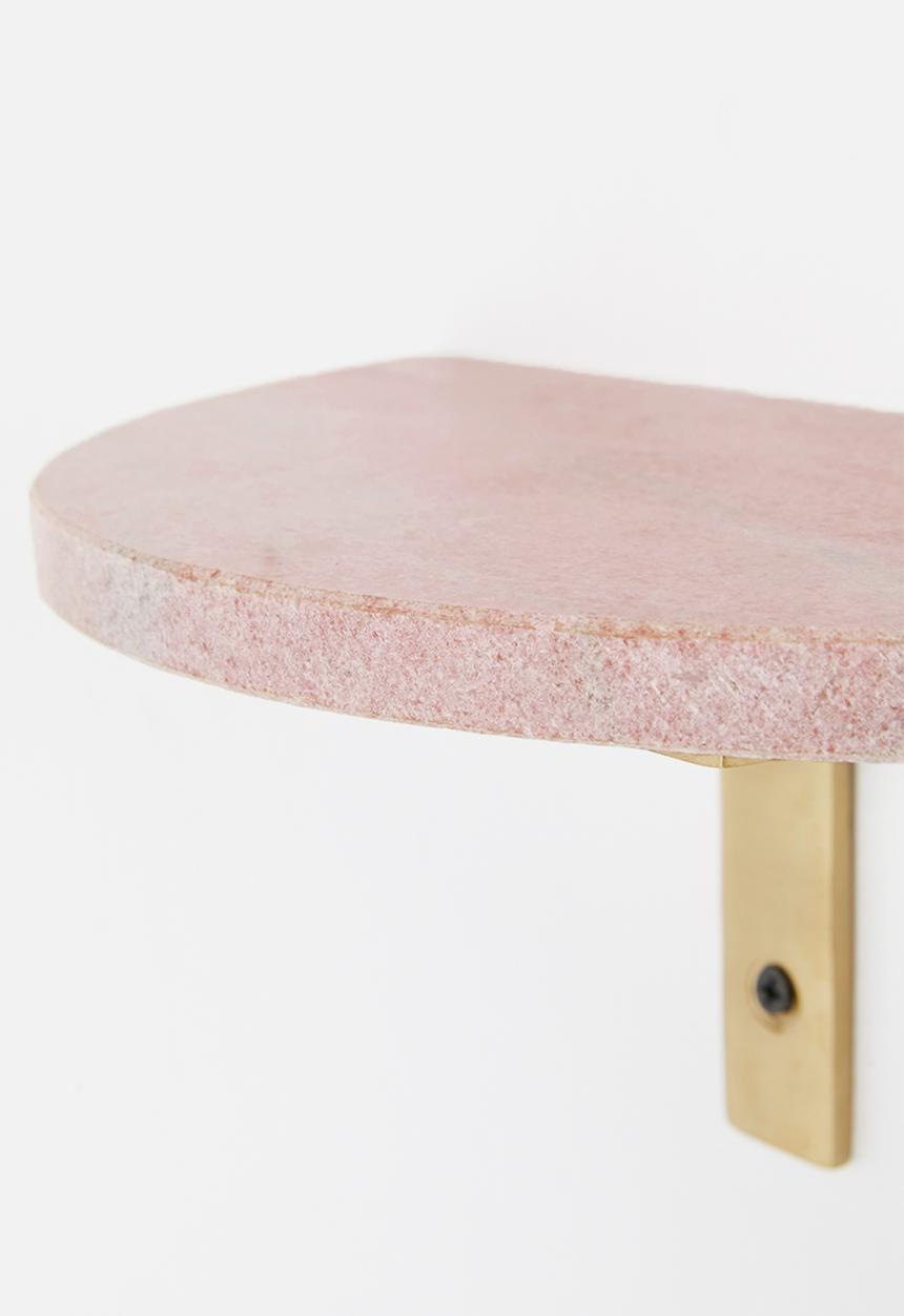 Sixth Floor - Davi marble shelf - pink