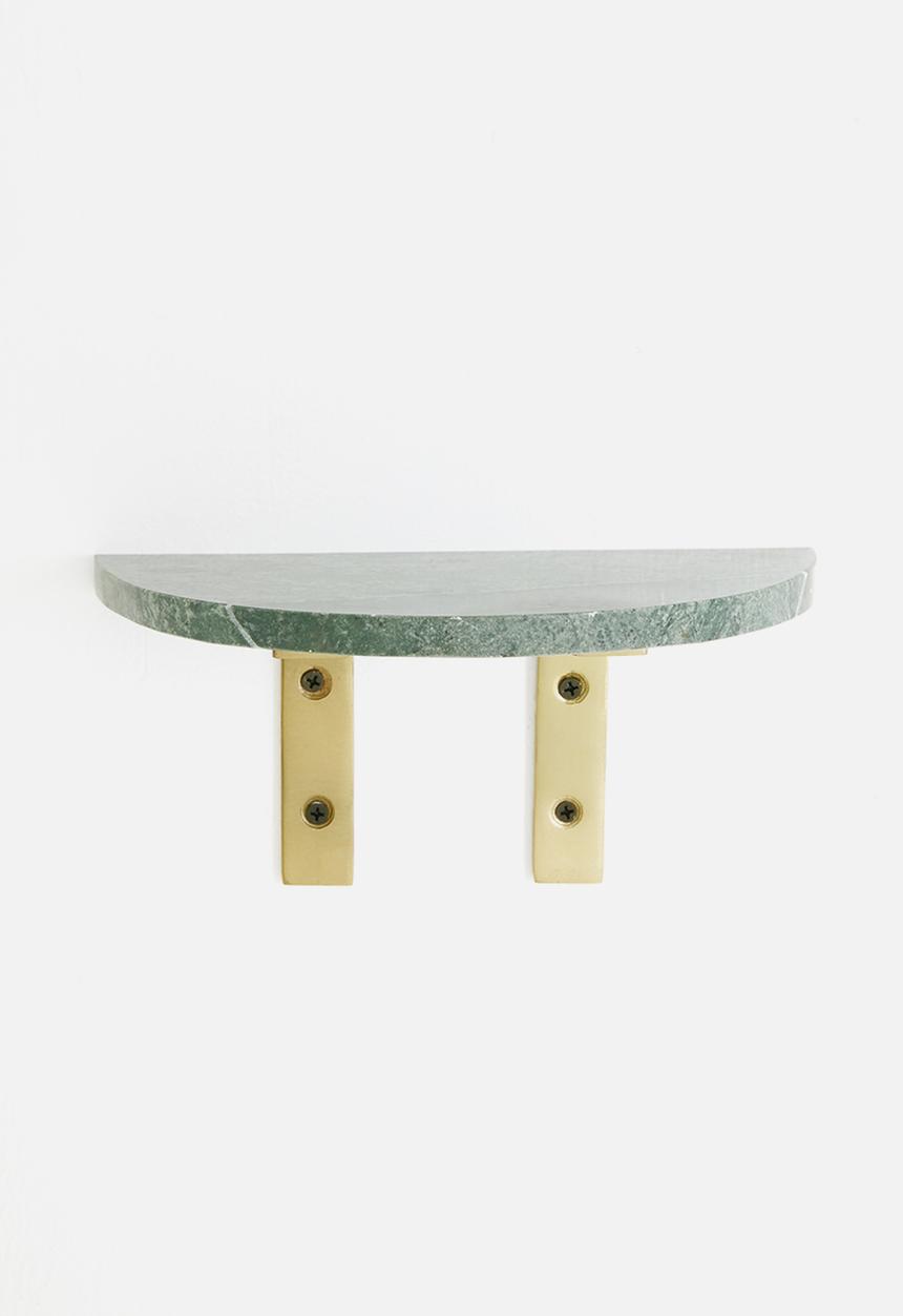 Sixth Floor - Davi marble shelf - green