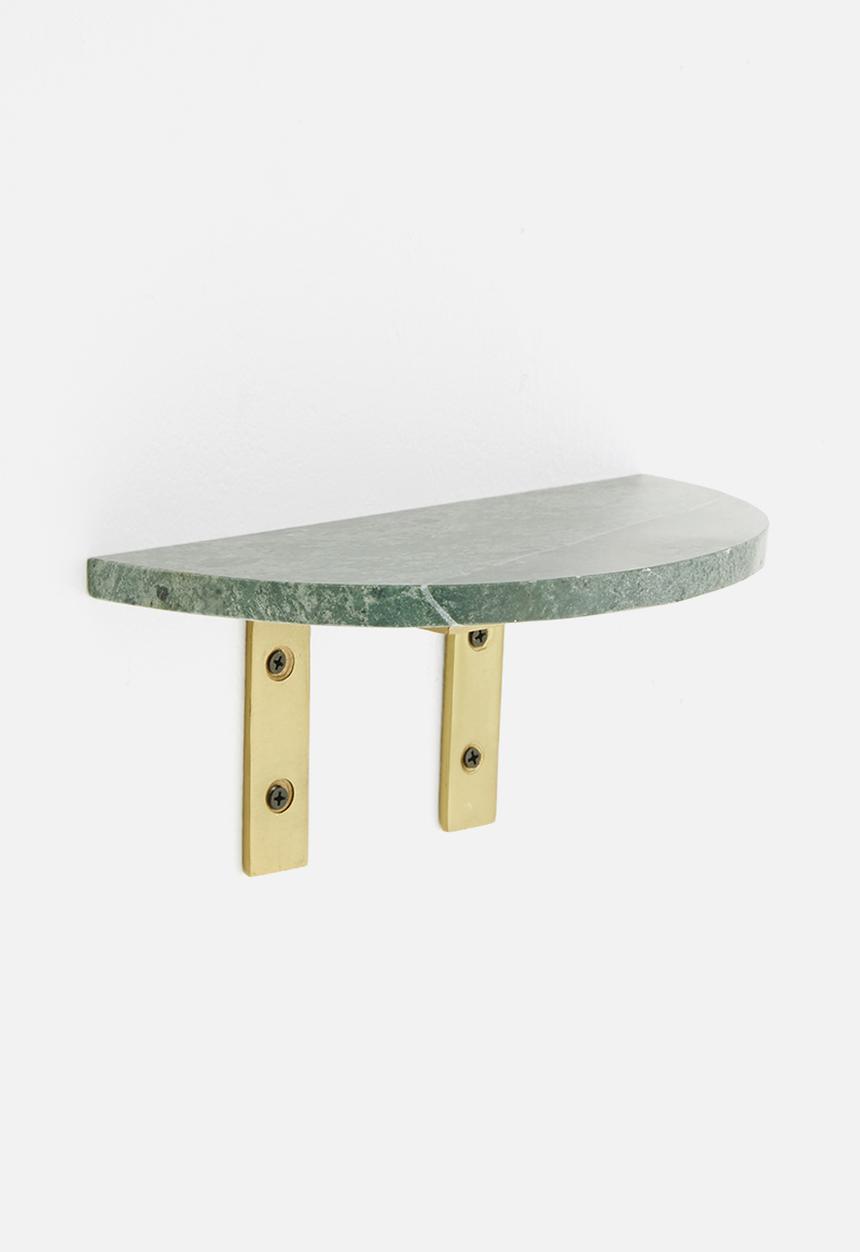 Sixth Floor - Davi marble shelf - green