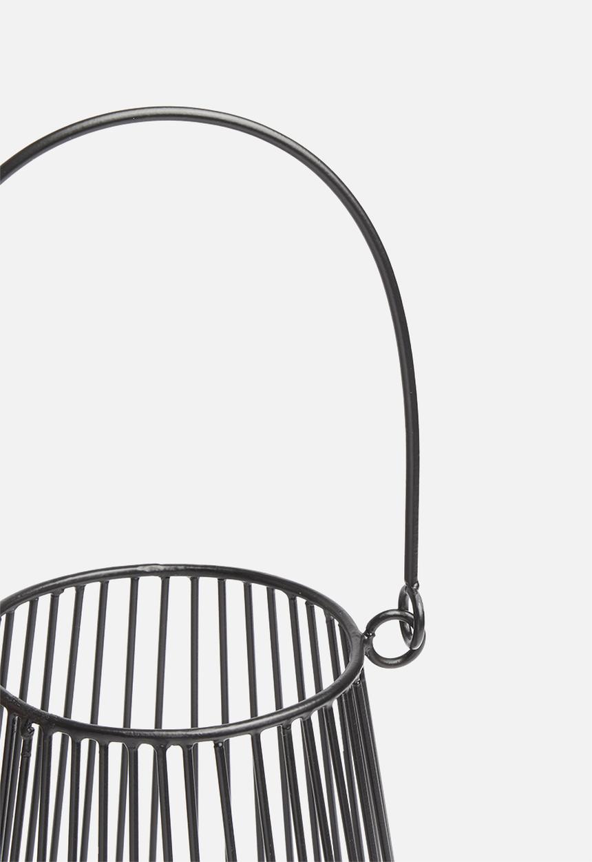 Sixth Floor - Rona wire lantern - black