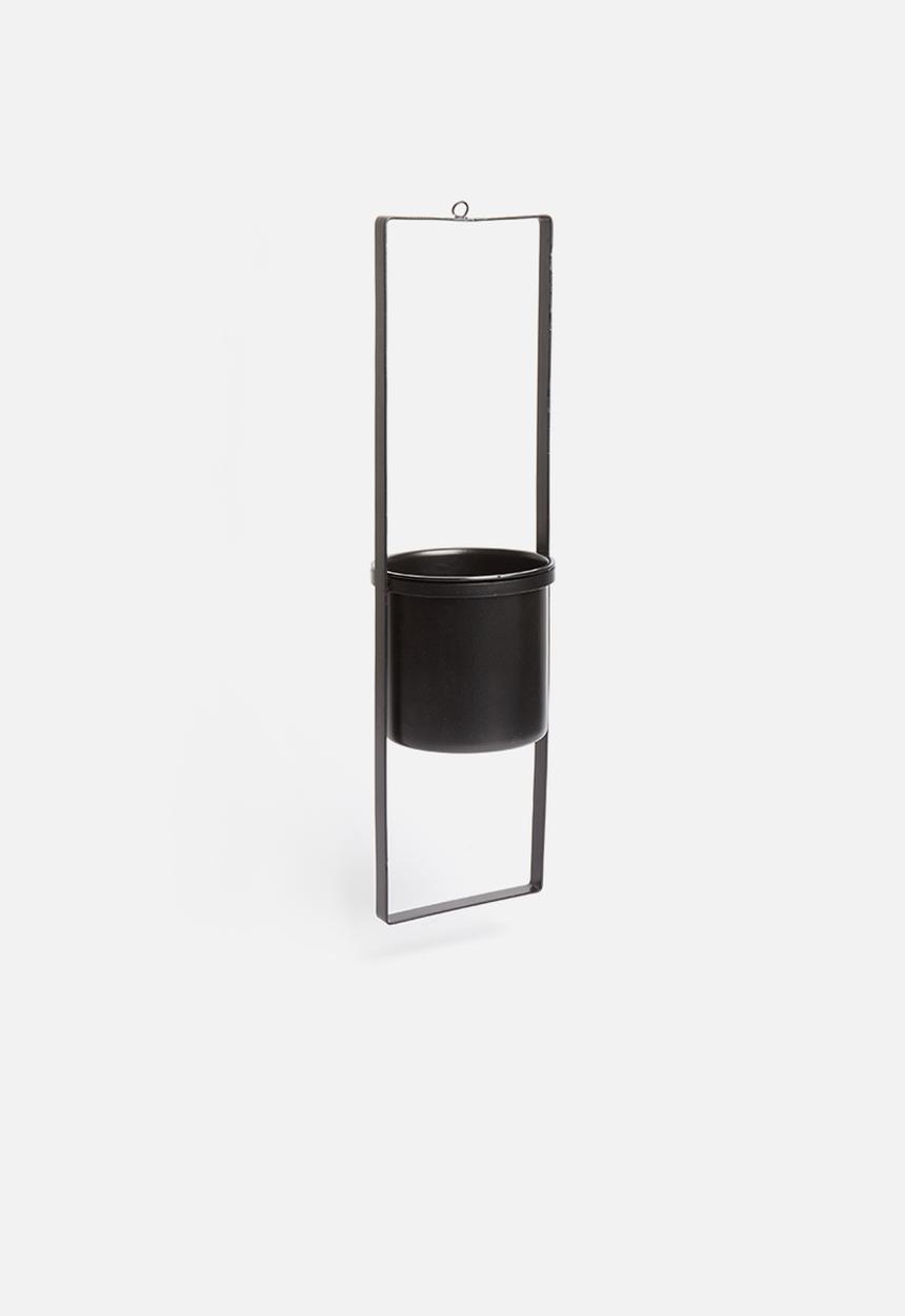 Sixth Floor - Wall frame planter - black