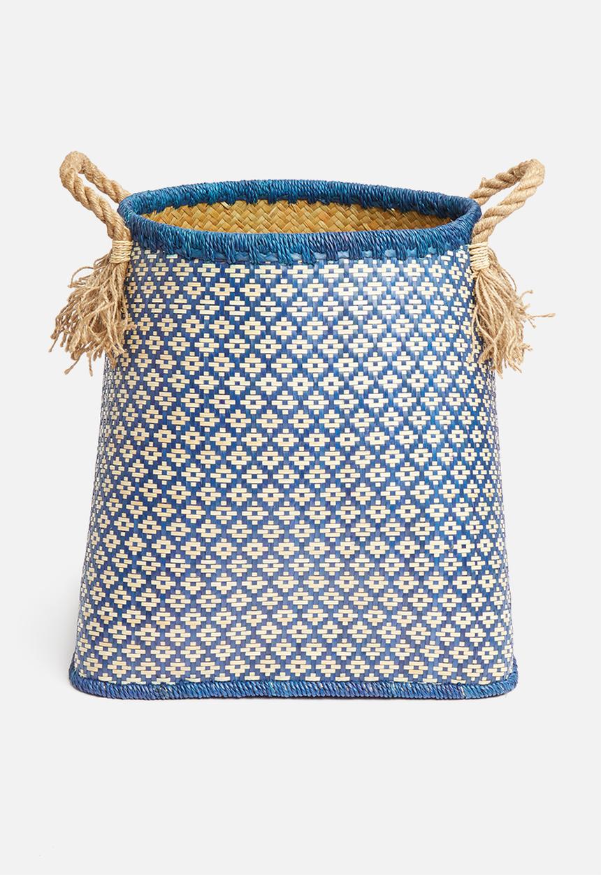 Sixth Floor - Palm leaf basket - blue