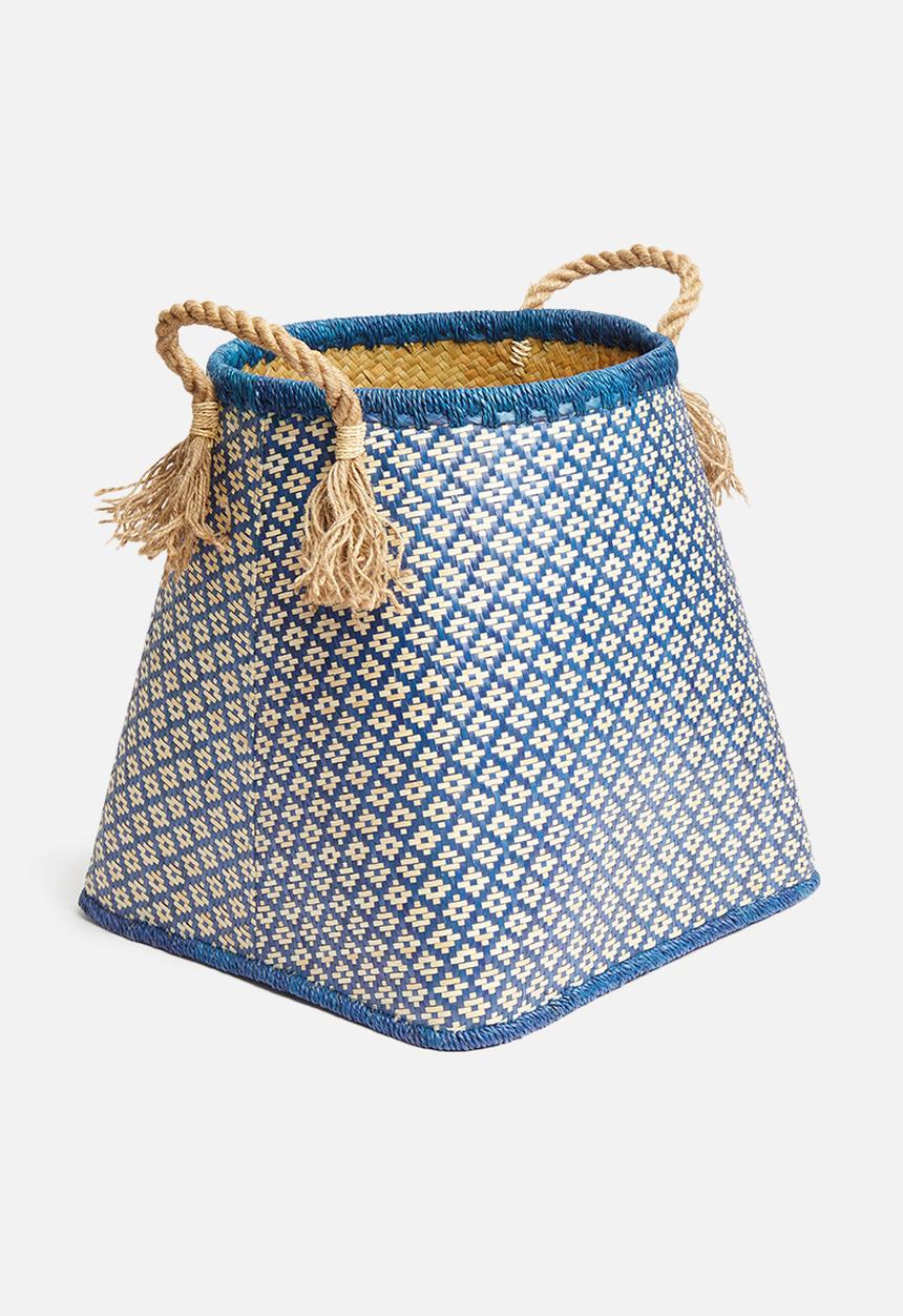 Sixth Floor - Palm leaf basket - blue