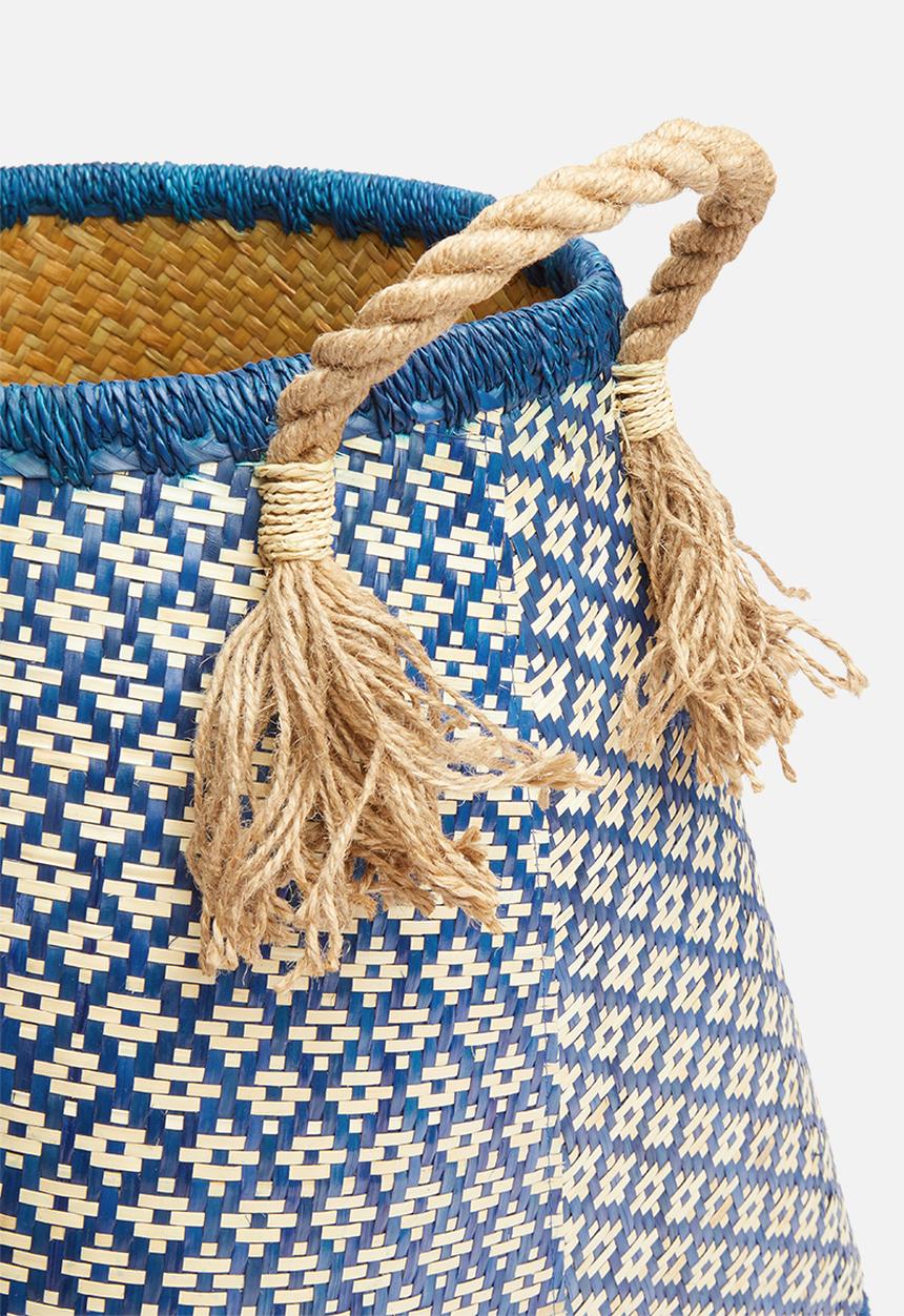 Sixth Floor - Palm leaf basket - blue