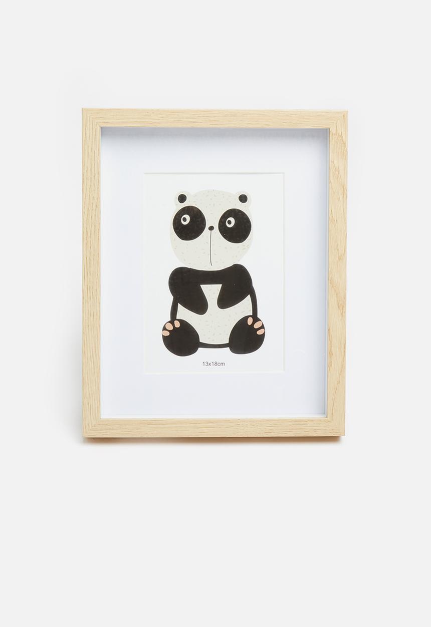 H&S - Panda photo frame - natural