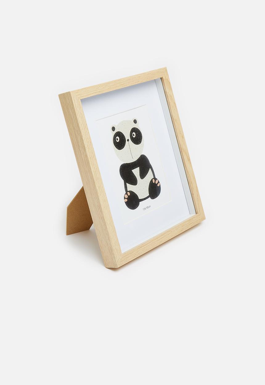 H&S - Panda photo frame - natural