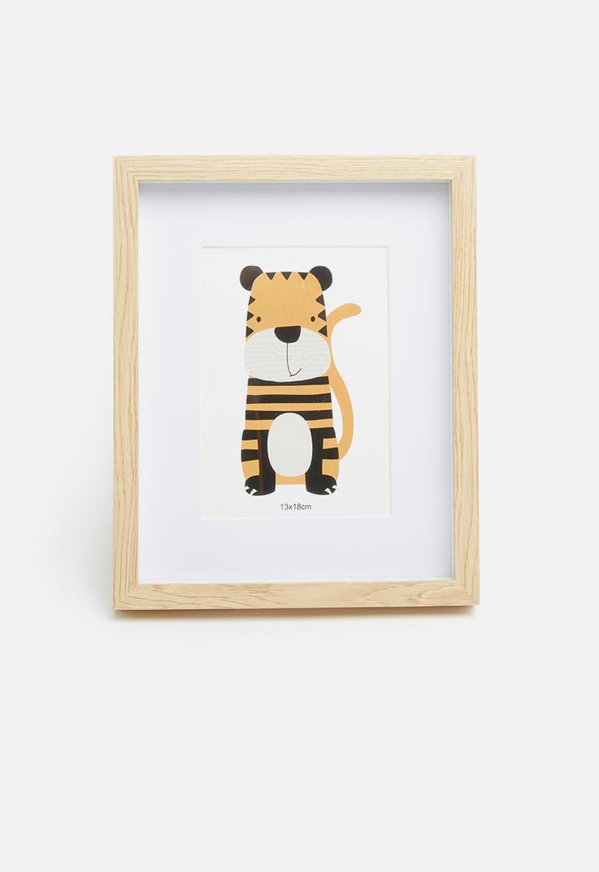 H&S - Tiger photo frame - natural