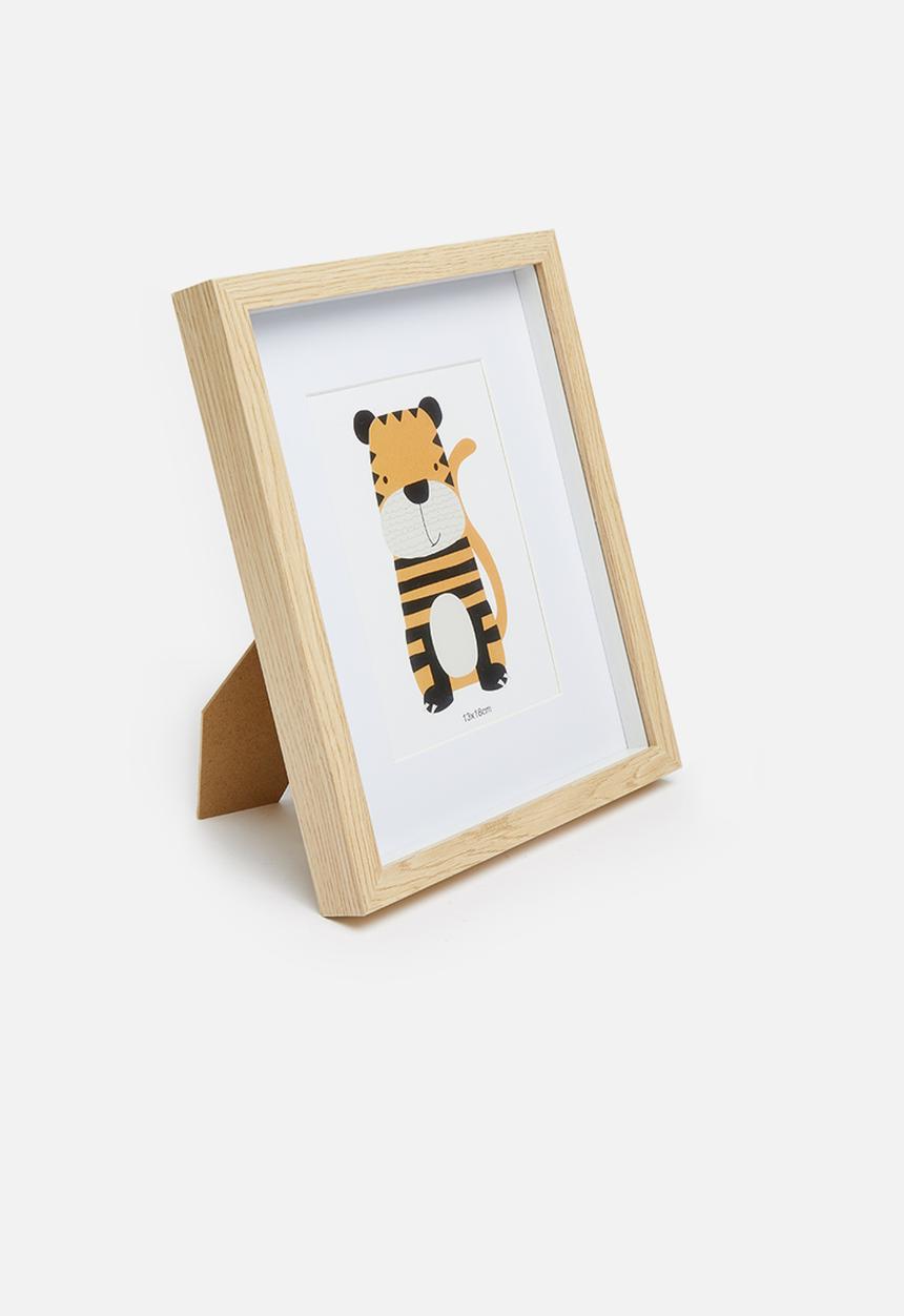 H&S - Tiger photo frame - natural
