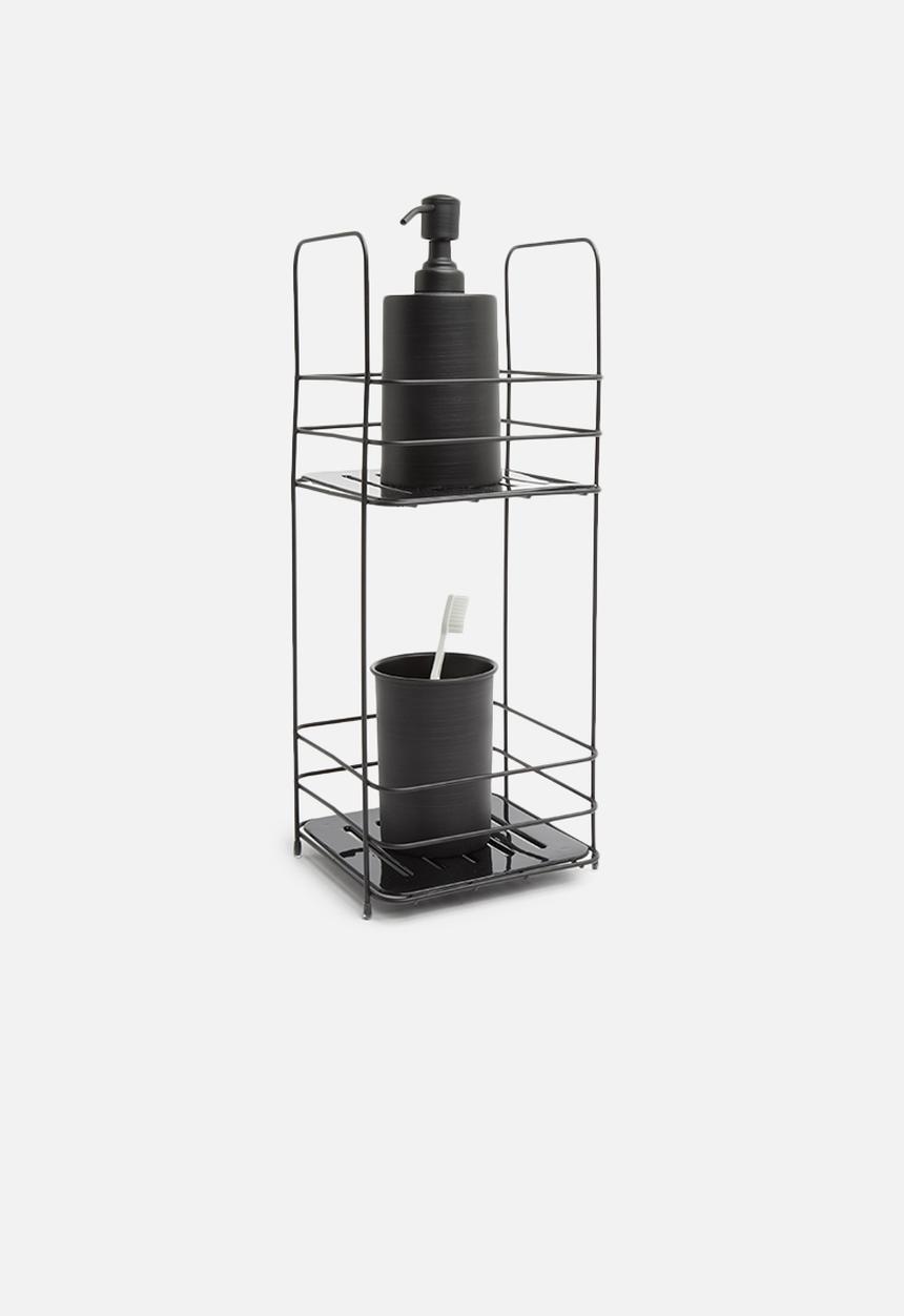 Bathroom Solutions - Standing bathroom rack - black
