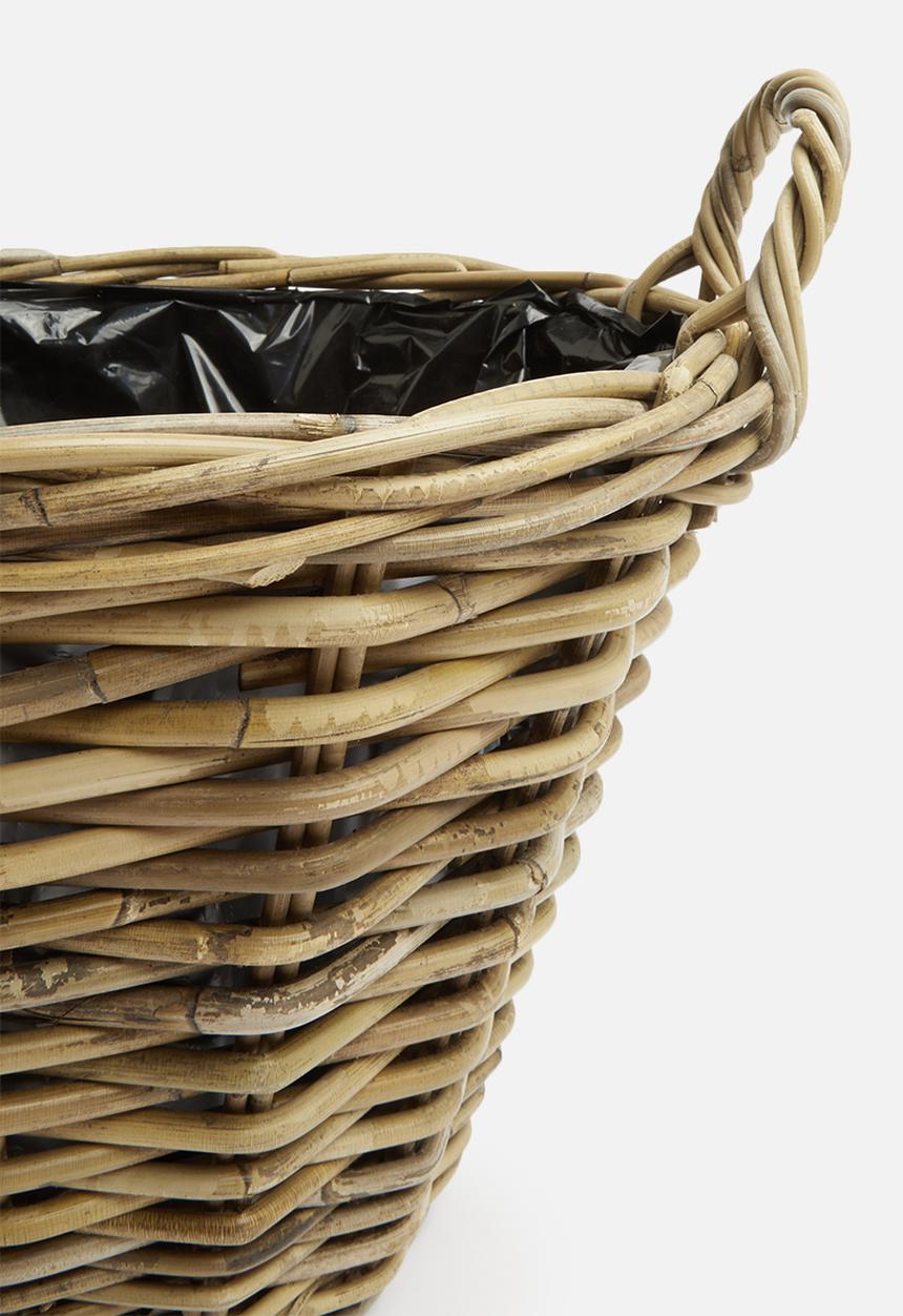 H&S - Kubu rattan basket - brown