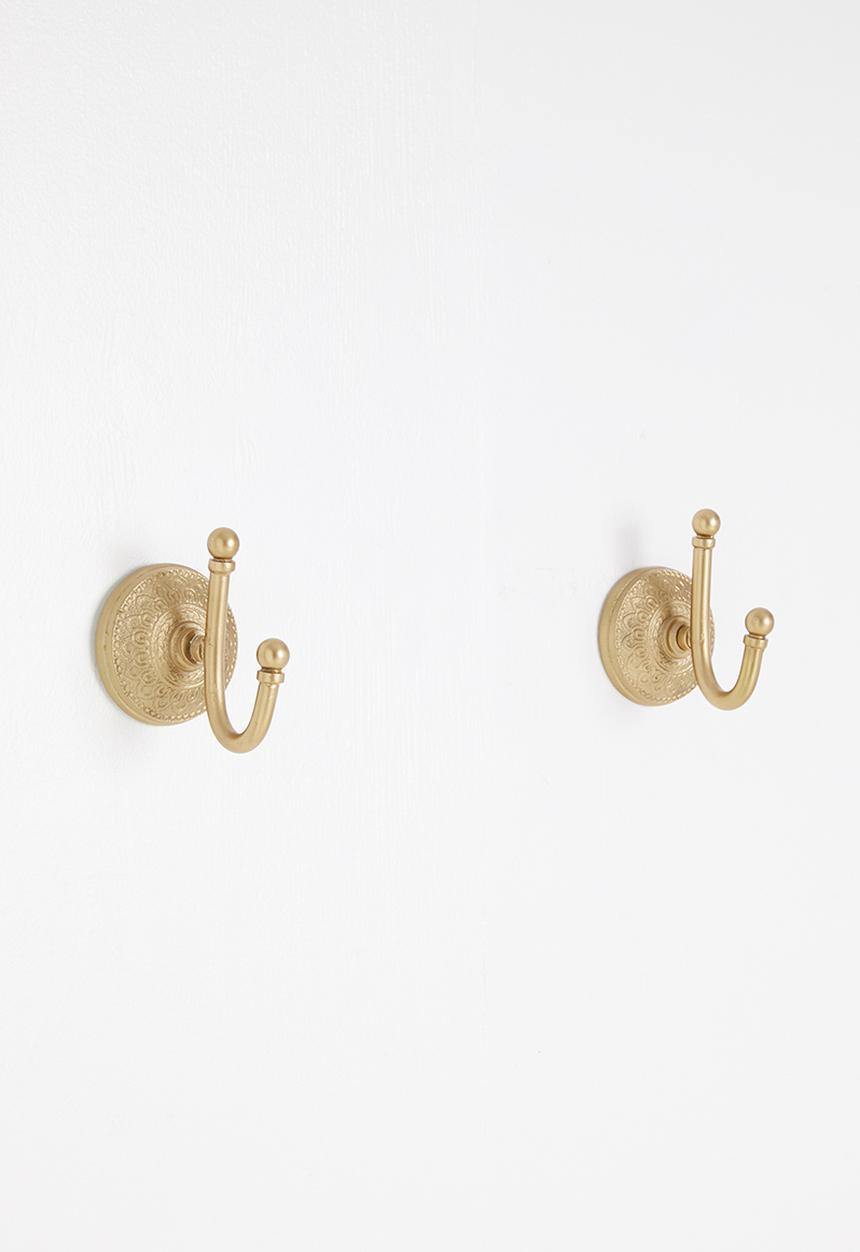 Sixth Floor - Wall hook set of 2 - gold