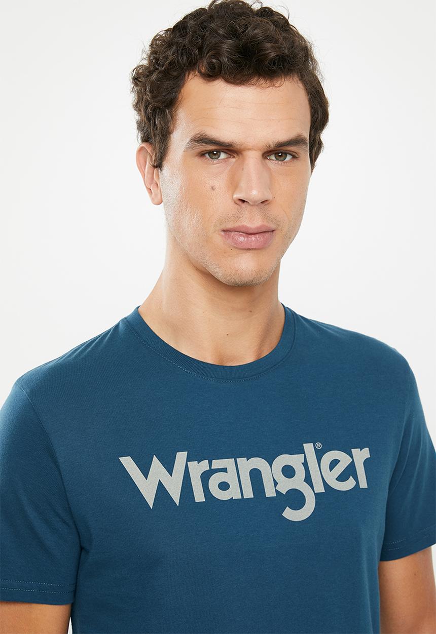 Wrangler - Kabel short sleeve tee - blue