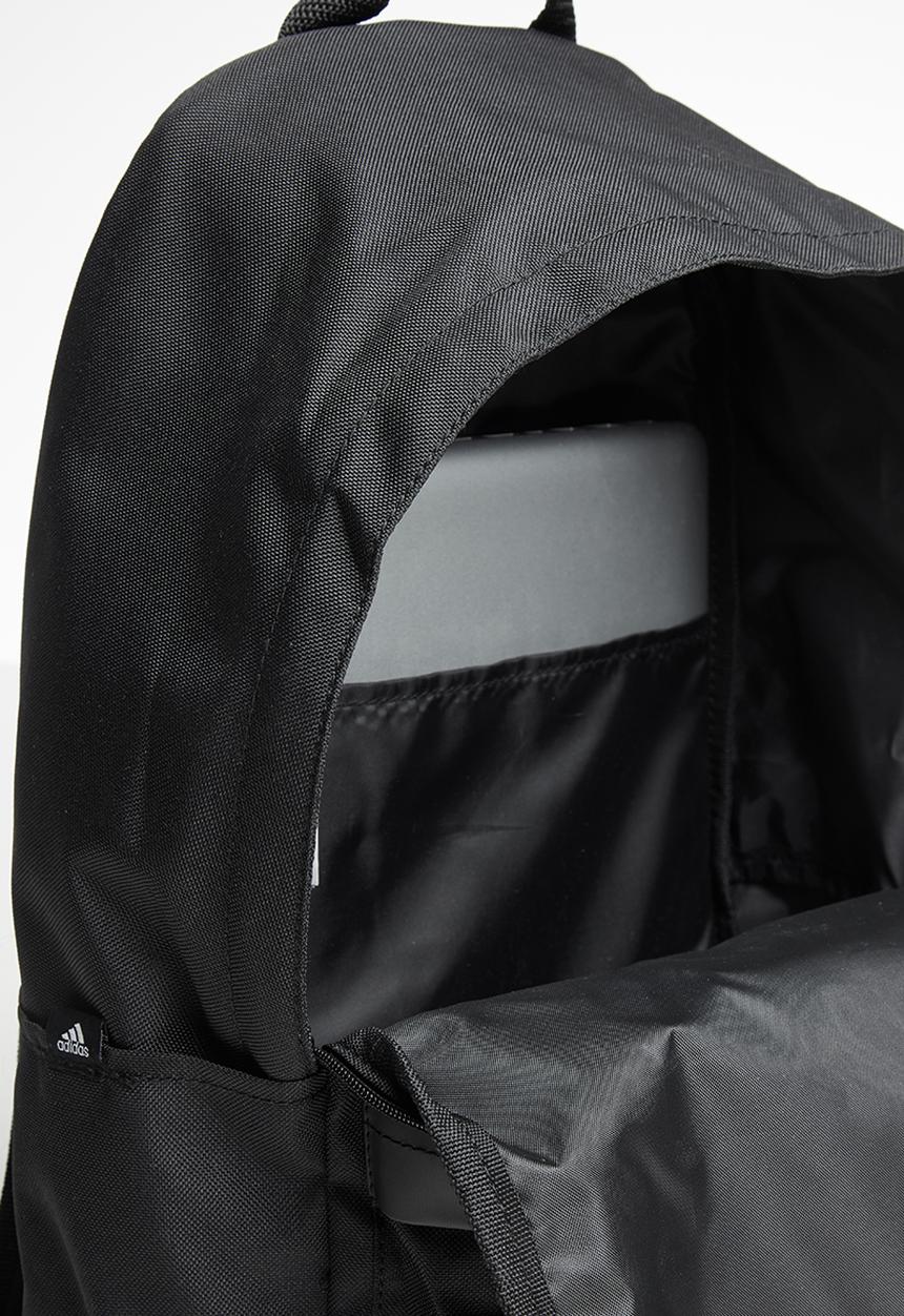 adidas Performance - Classic 3 stripe pocket backpack - black & white