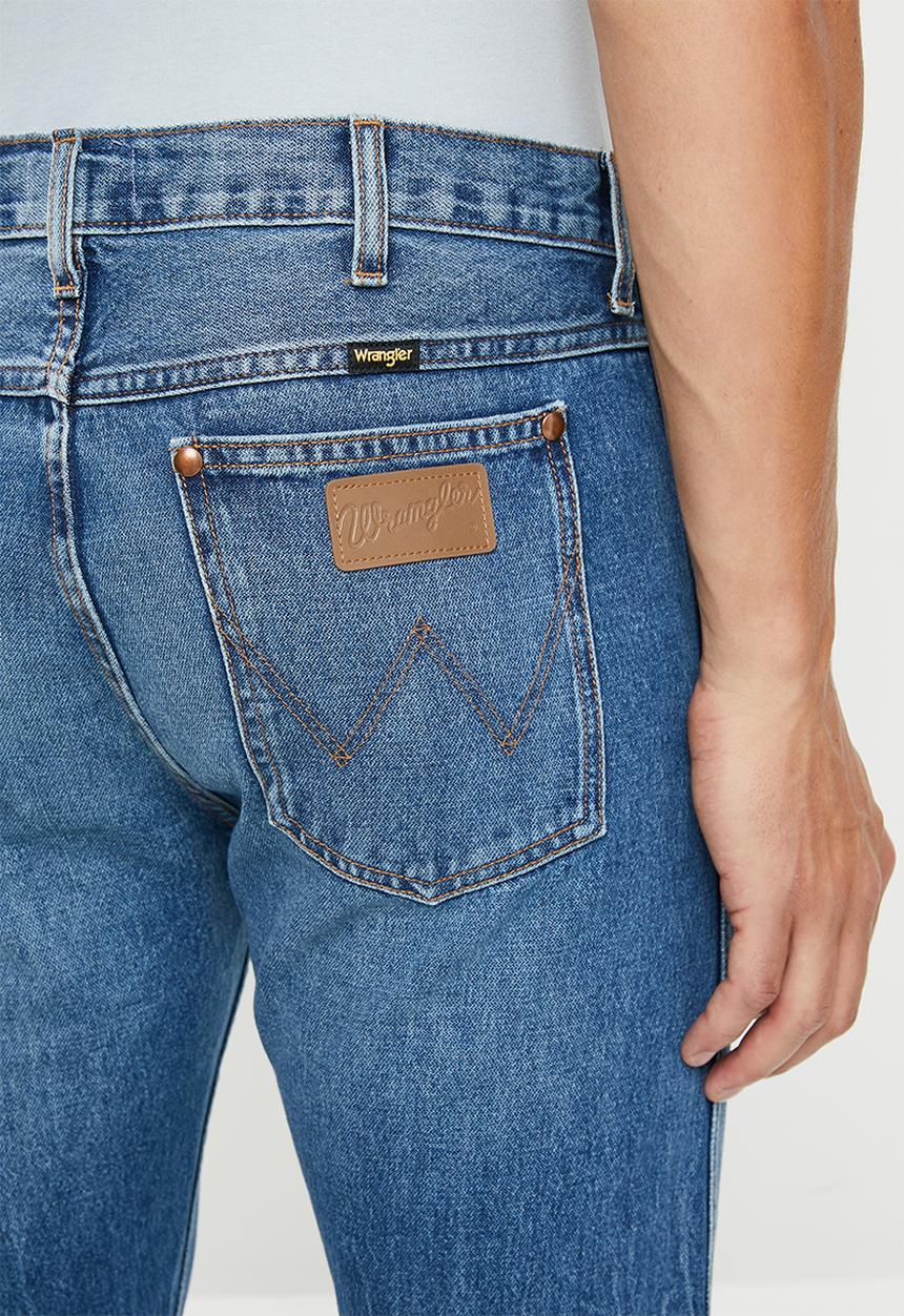 Wrangler - Western slim fit jeans - blue