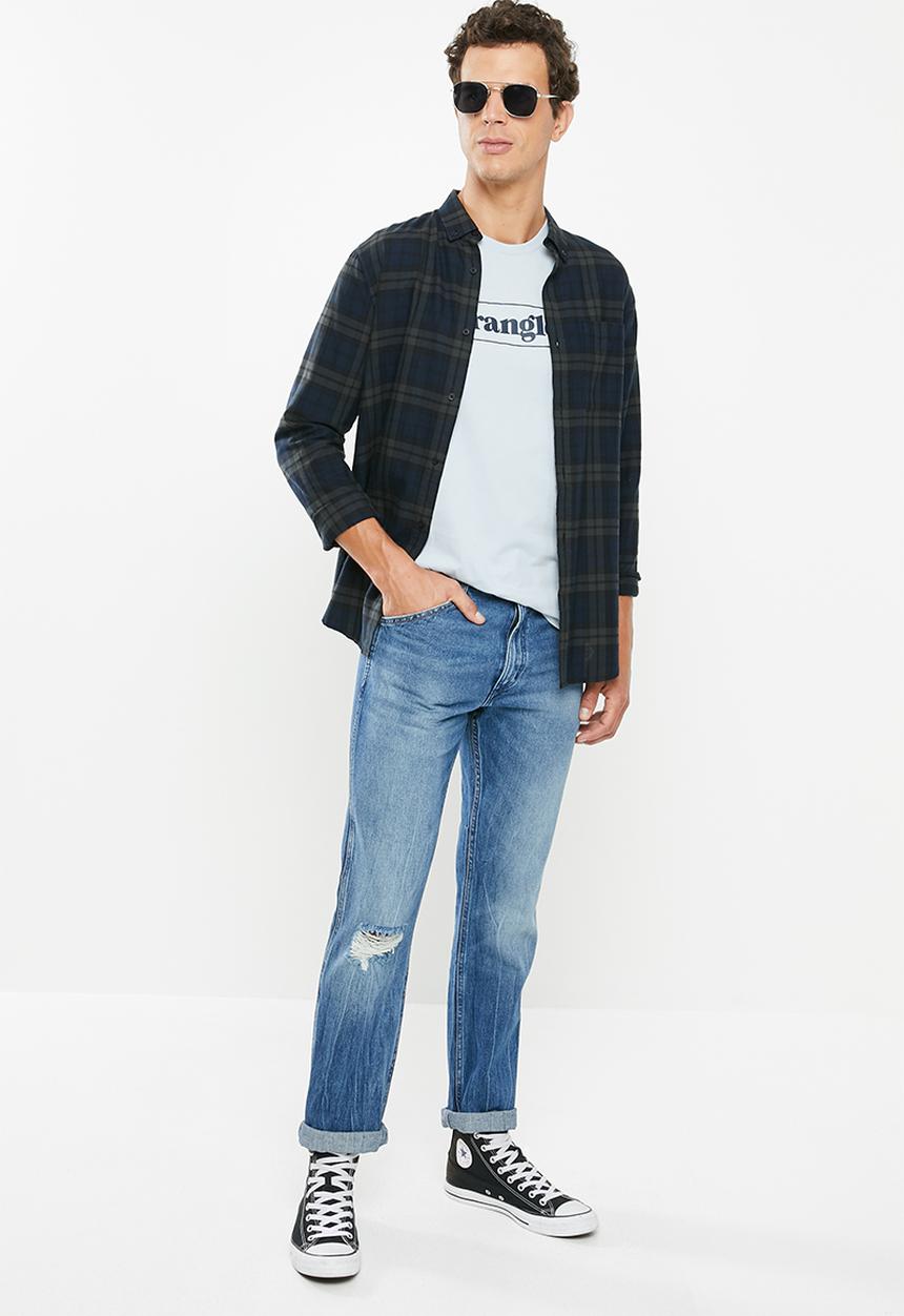 Wrangler - Western slim fit jeans - blue