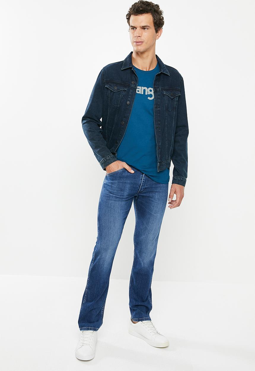 Wrangler - Icon slim fit jeans - blue