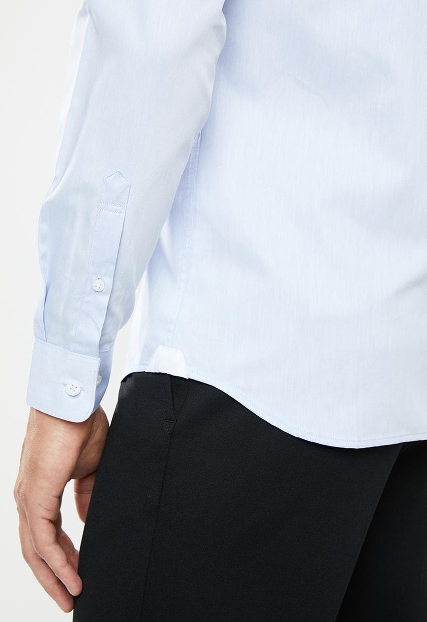 Selected Homme - Contrast slim fit shirt - blue