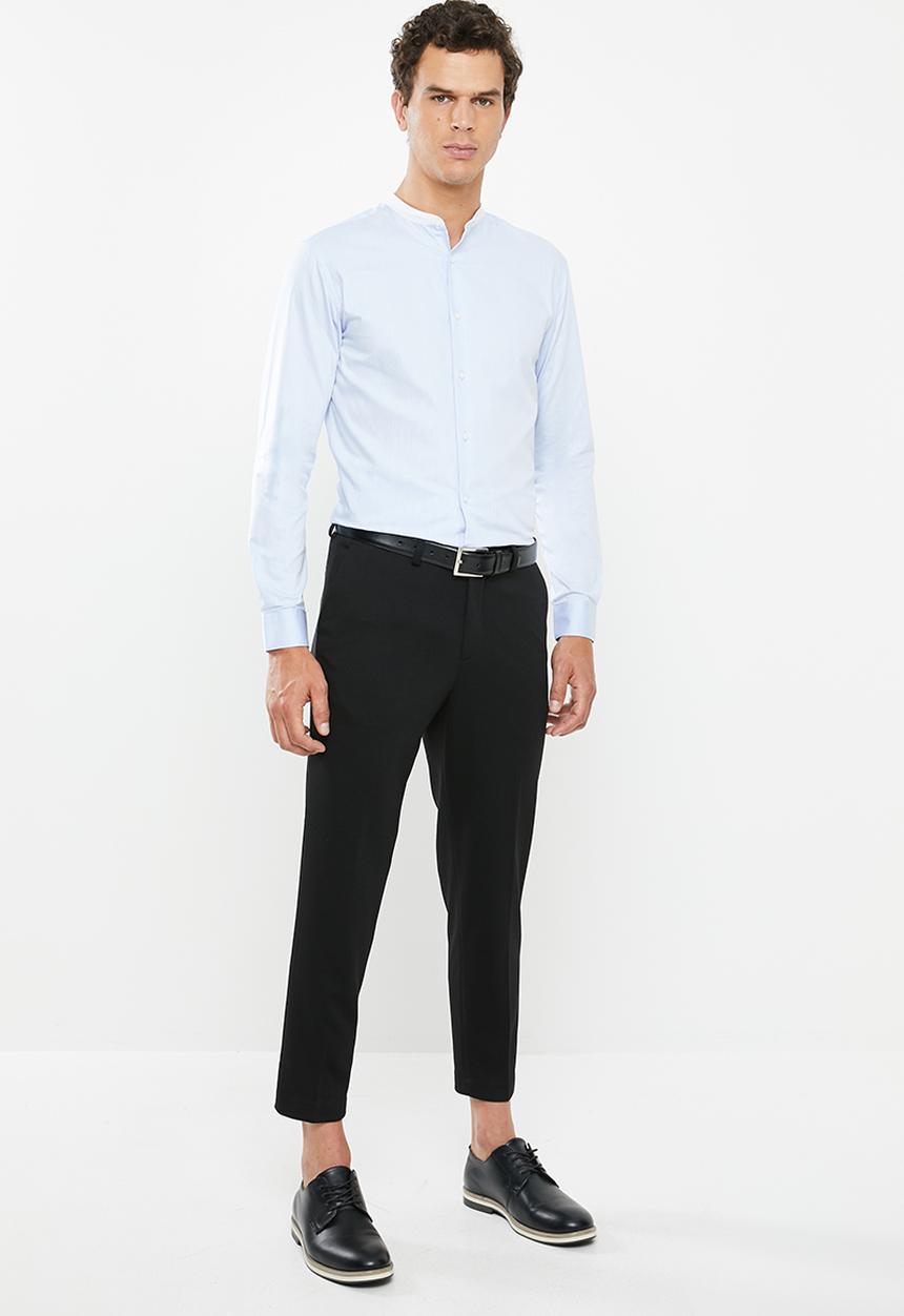 Selected Homme - Contrast slim fit shirt - blue