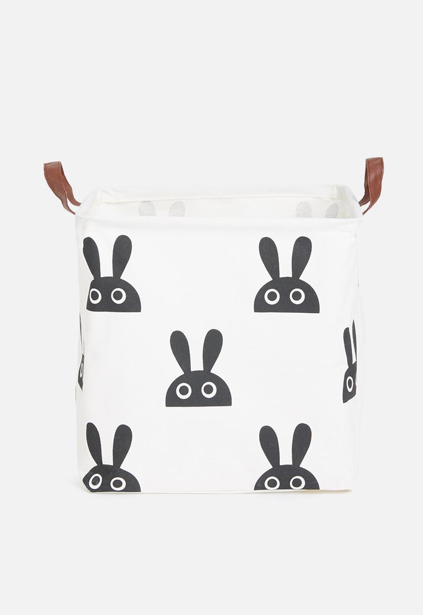 Sixth Floor - Bunny storage box - black & white
