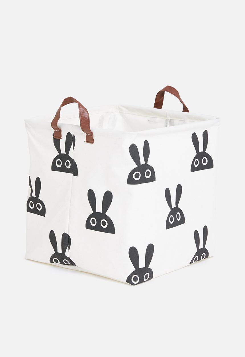 Sixth Floor - Bunny storage box - black & white