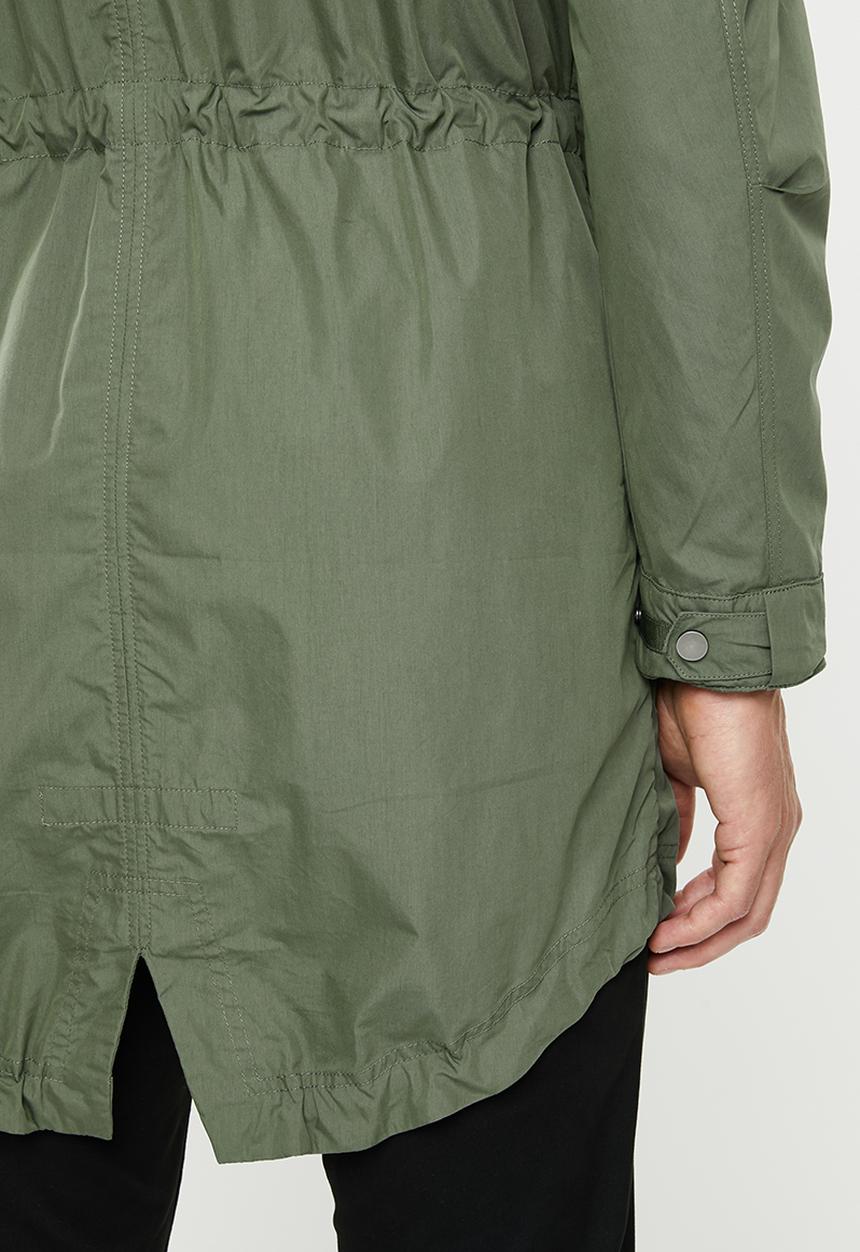 Selected Homme - Con fishtail parka jacket - khaki