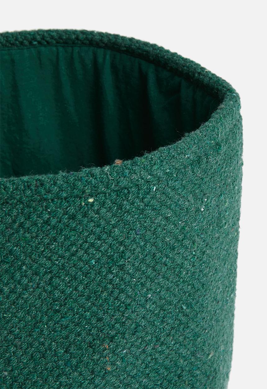 Sixth Floor - Sona cotton basket - forest green