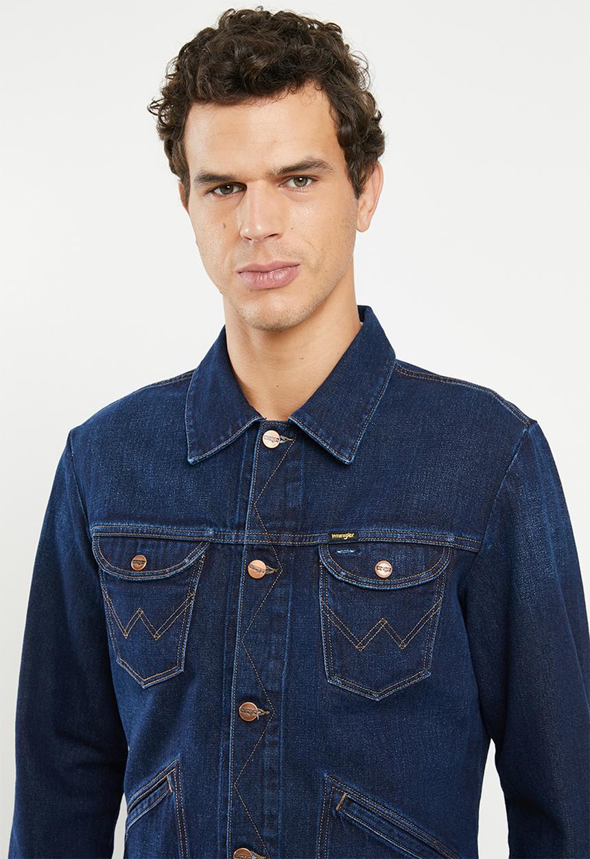 Wrangler - Denim regular fit jacket - blue