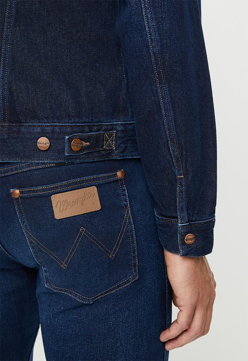 Wrangler - Denim regular fit jacket - blue